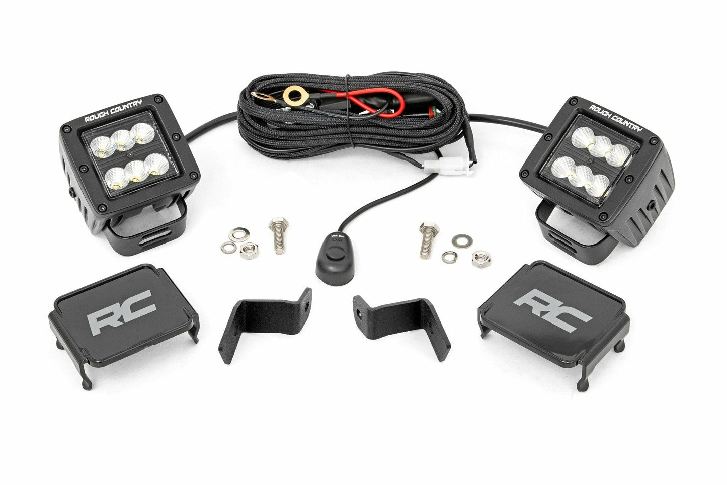 Fits Ford F-150(15-24) LED Light Ditch Mount 2" Black Pair  71029