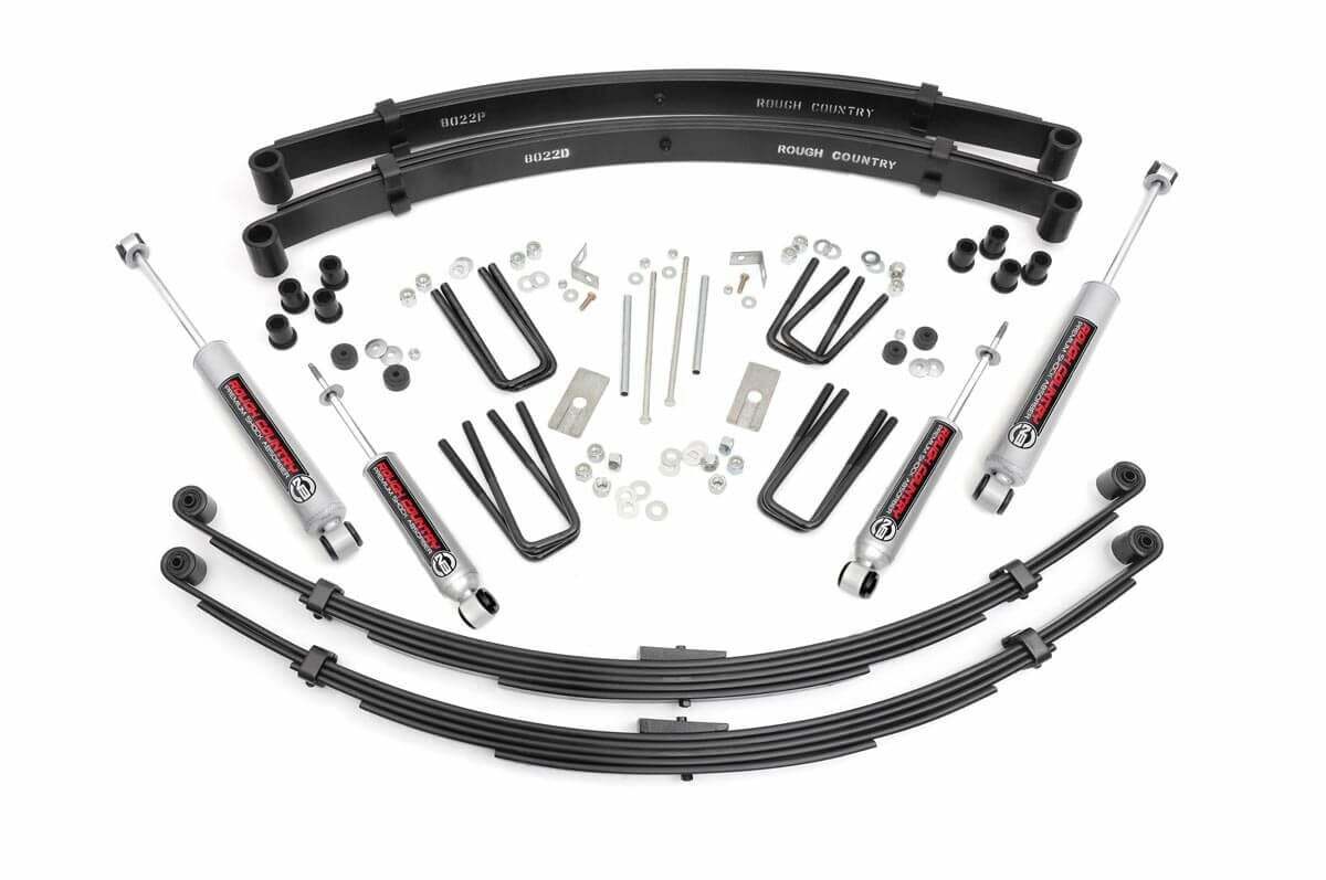 Fits Toyota Truck 4WD (1979-1983) 3 Inch Lift Kit; RR Springs; 71030
