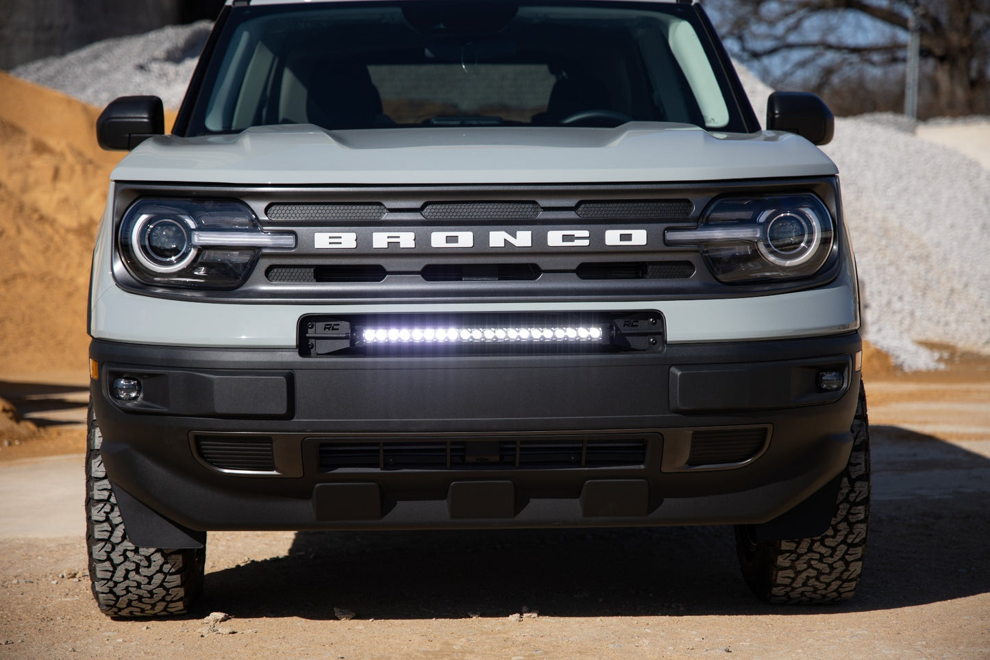 Fits Ford Bronco Sport(21-24) LED Light Bumper Mount 20" Black Single Row 71036