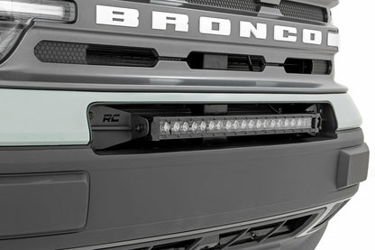 Fits Ford Bronco Sport(21-24) LED Light Bumper Mount 20" Black Single Row 71036