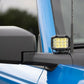 Fits Ford Bronco 4WD (21-24) LED Light Kit Ditch Mount 2" Chrome Pair Wide 71050
