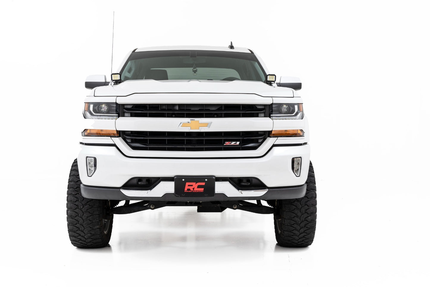 Fits Chevy/GMC 1500(14-18 & Classic) LED Ditch Light 2in Black Pair Spot 71052