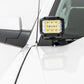 Fits Chevy 1500(14-18 &Classic) LED Ditch Light 2in Black Pair White DRL 71054