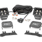 Fits Chevy 1500(14-18 &Classic) LED Ditch Light 2in Black Pair White DRL 71054