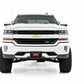 Fits Chevy 1500(14-18 &Classic) LED Ditch Light 2in Black Pair Amber DRL 71055