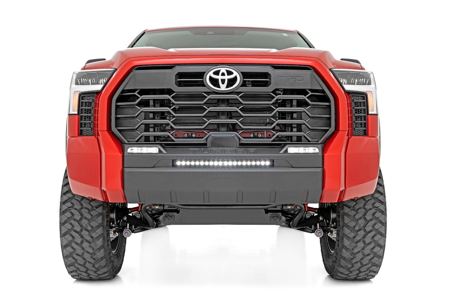 Fits Toyota Tundra (22-24) LED Light Kit; Bumper Mount; 20" Black Line; 71077
