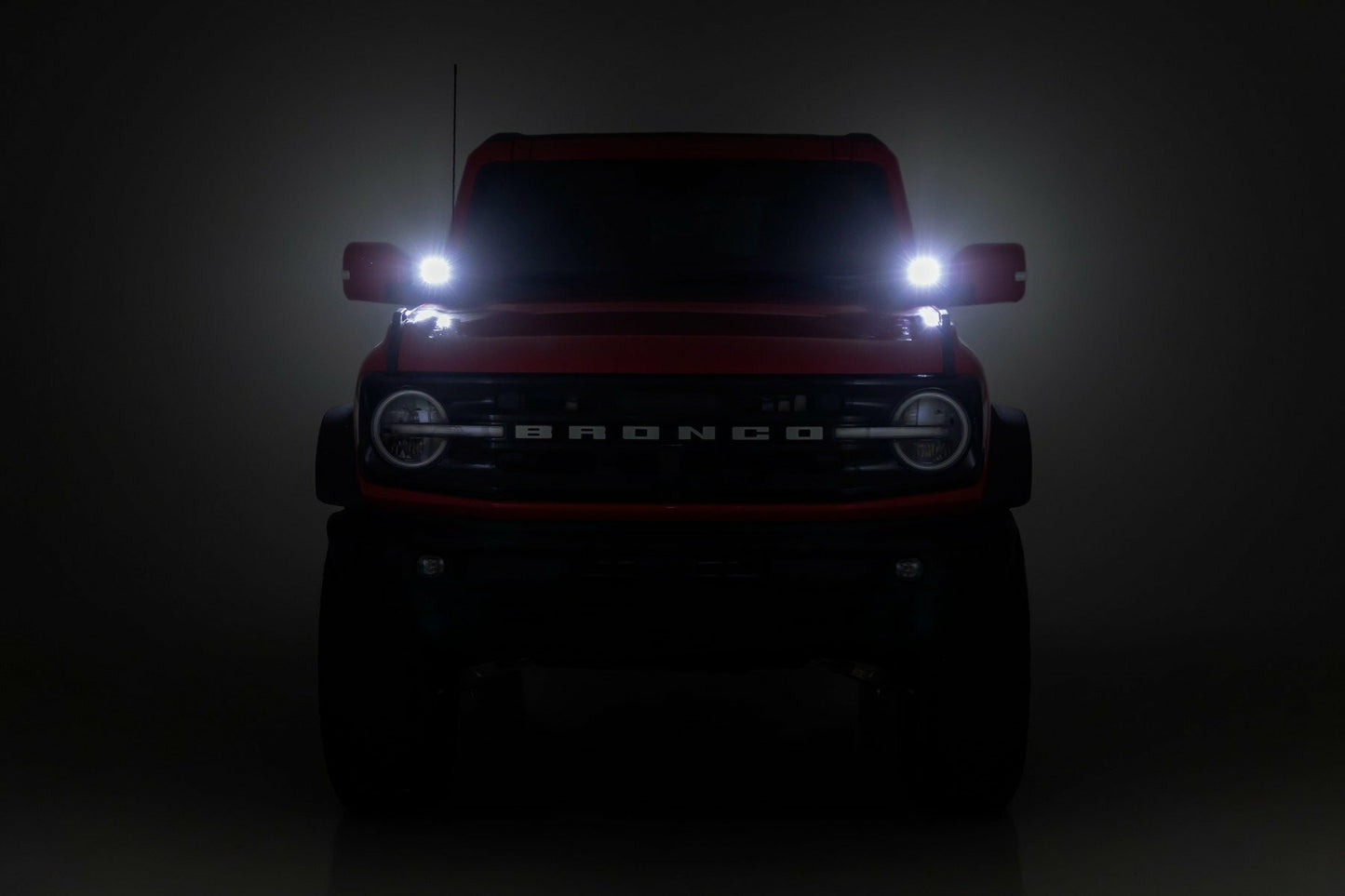 Fits Ford Bronco(21-24) LED Light Ditch Mount 3.5" Black Round Pair DRL 71078