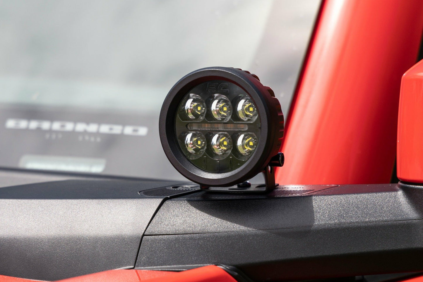Fits Ford Bronco(21-24) LED Light Ditch Mount 3.5" Black Round Pair DRL 71078