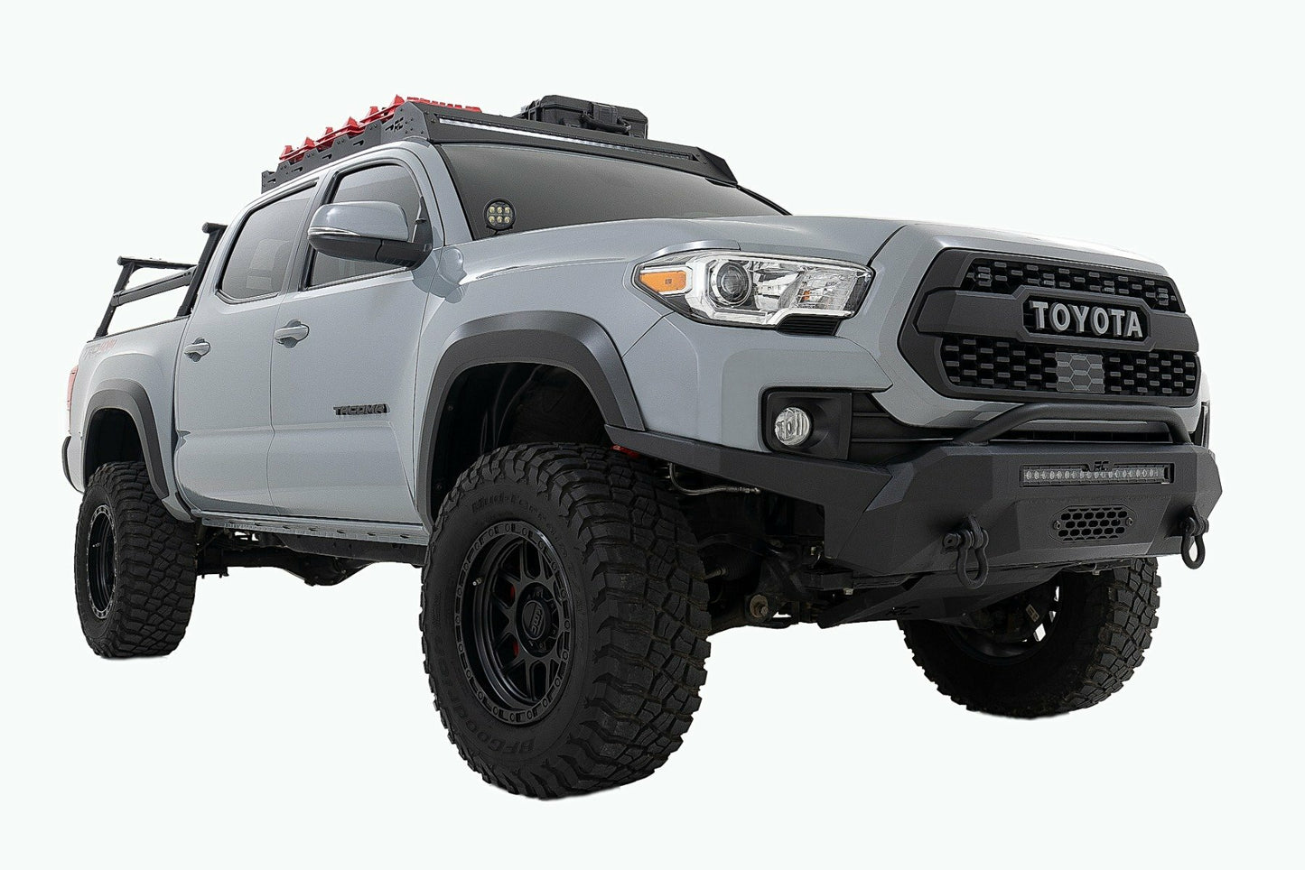 Fits Toyota Tacoma (16-23) LED Light Kit; Ditch Mount; 2" Black Pair; Spot 71080