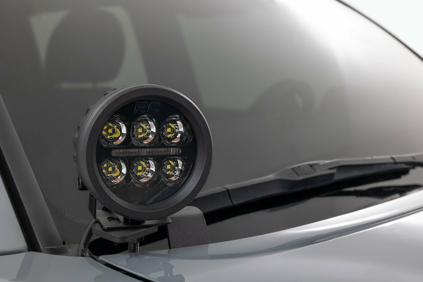 Fits Toyota Tacoma(16-23) LED Light Ditch Mount 2" Black Pair White DRL 71082