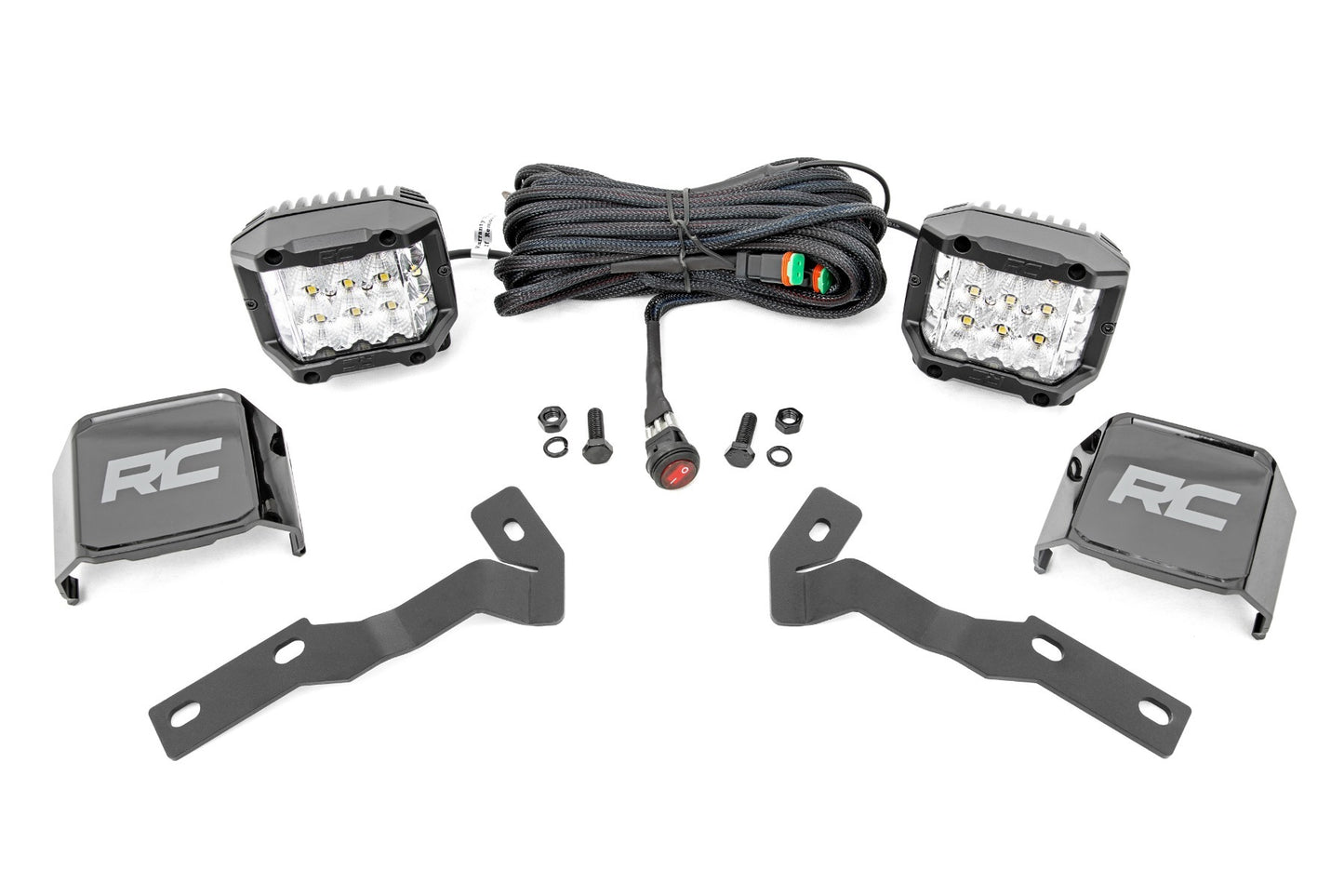 Fits Toyota Tacoma 2&4WD (16-23) LED Light Kit Ditch Mount 3" OSRAM Wide 71084