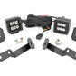 Fits Toyota Tacoma (05-15) LED Light Kit; Ditch Mount; 2" Black Pair; Spot 71087