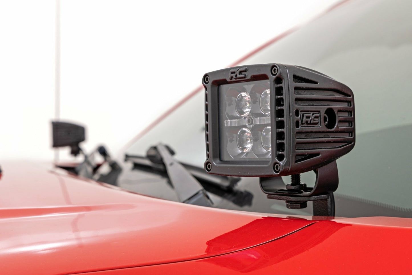 Fits Toyota Tacoma (05-15) LED Light Kit; Ditch Mount; 2" Black Pair; Spot 71087
