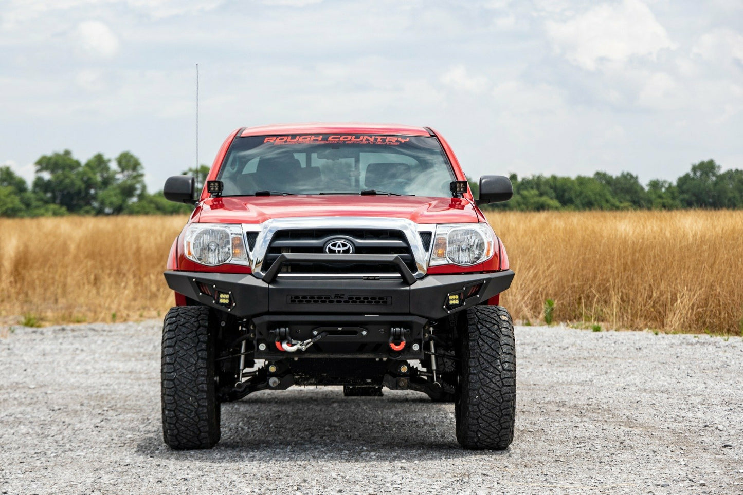 Fits Toyota Tacoma (05-15) LED Light Kit; Ditch Mount; 2" Black Pair; Spot 71087