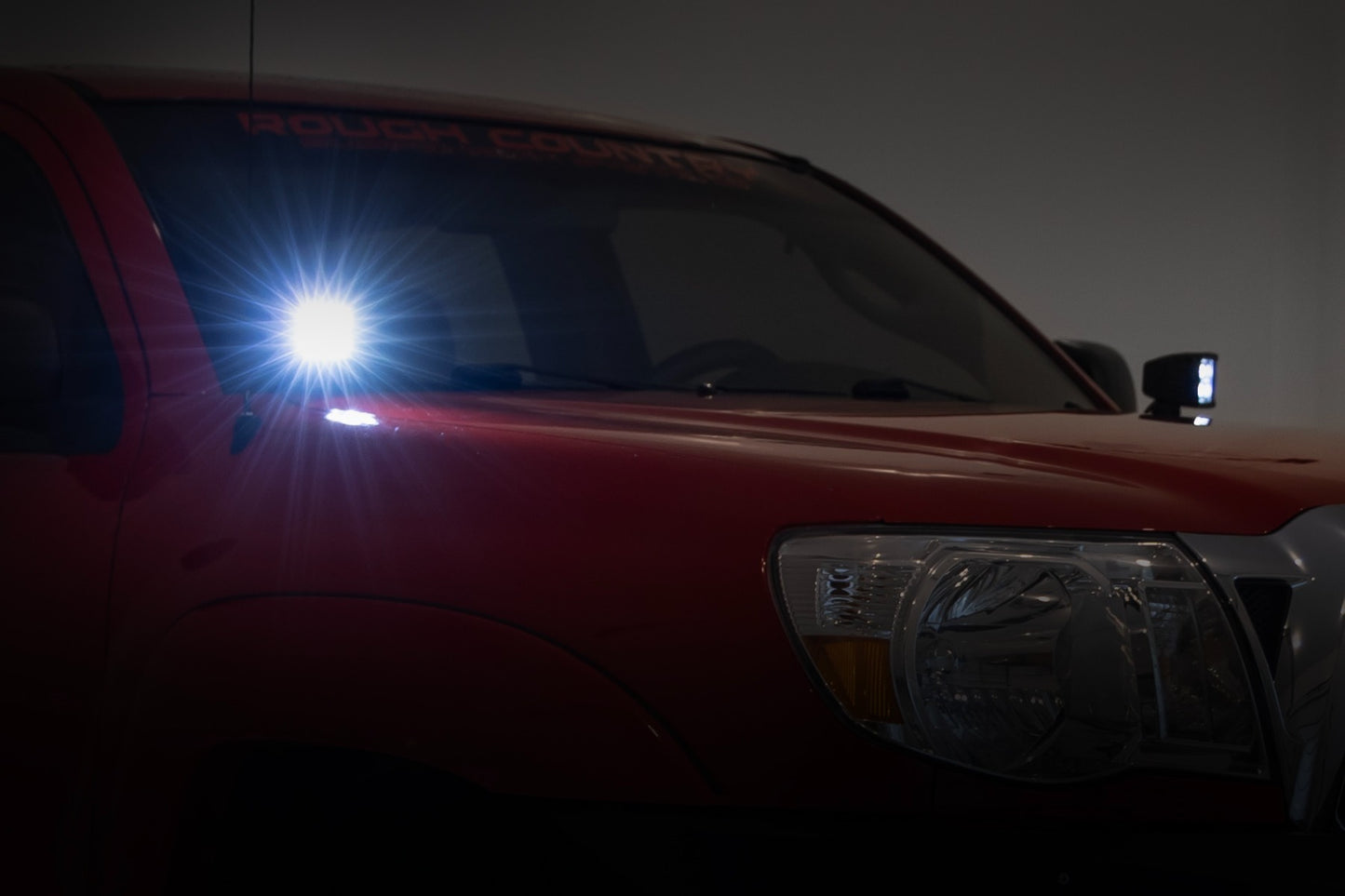 Fits Toyota Tacoma (05-15) LED Light Kit; Ditch Mount; 2" Black Pair;  71088
