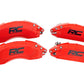 Fits Ford F-150 2WD/4WD (2021-2024) Caliper Covers; Front and Rear; Red; 71144A