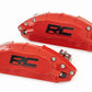 Fits Ford F-150 2WD/4WD (2021-2024) Caliper Covers; Front and Rear; Red; 71144A