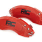 Fits Ford F-150 2WD/4WD (2021-2024) Caliper Covers; Front and Rear; Red; 71144A