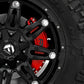 Fits Toyota Tundra 2WD/4WD (2022-2024) Caliper Covers; Front and Rear; Red 71152