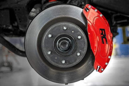 Fits Toyota Tundra 2WD/4WD (2022-2024) Caliper Covers; Front and Rear; Red 71152