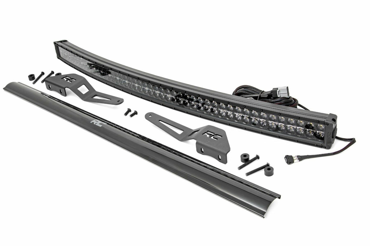 Fits Toyota FJ Cruiser(07-14) LED Light 50" Curved Dual Row DRL Black 71203
