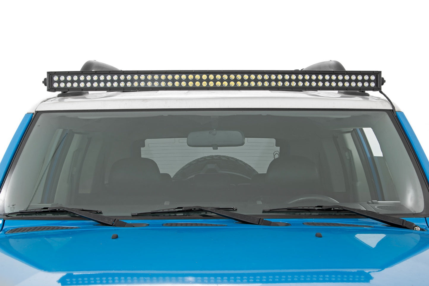 Fits Toyota FJ Cruiser (07-14) LED Light Kit; 50" Curved; Dual Row Black; 71204