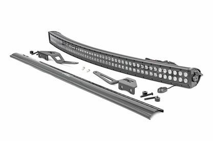 Fits Toyota FJ Cruiser (07-14) LED Light Kit; 50" Curved; Dual Row Black; 71204