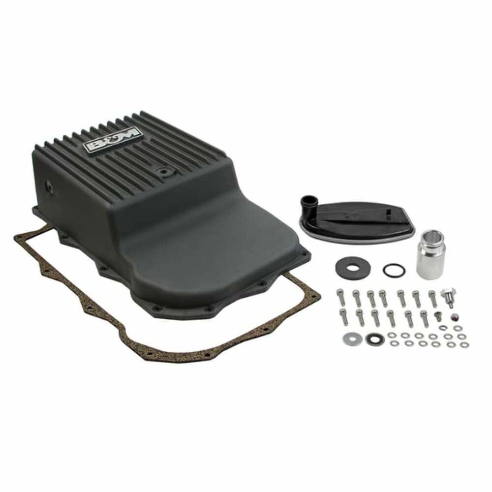 Fits 2013-2023 Ram 1500 Trucks Hi-Tek Deep Transmission Pan - Black-71395