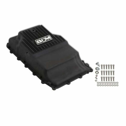 Fits 2017-2023 Ford F-150 Deep Transmission Pan-Ford 10R80-Aluminum-Black-71400