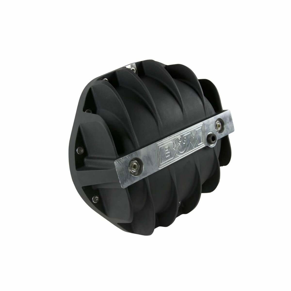 B&M Hi-Tek Aluminum Differential Cover for GM 9.5-inch 14-bolt - Black - 71505