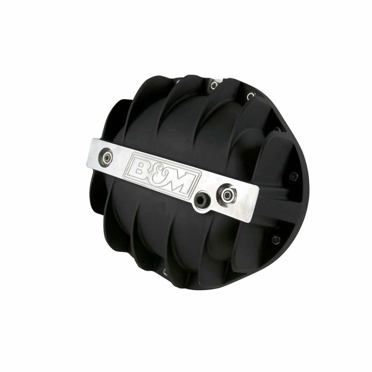 B&M Hi-Tek Aluminum Differential Cover for GM 9.5-inch 14-bolt - Black - 71505