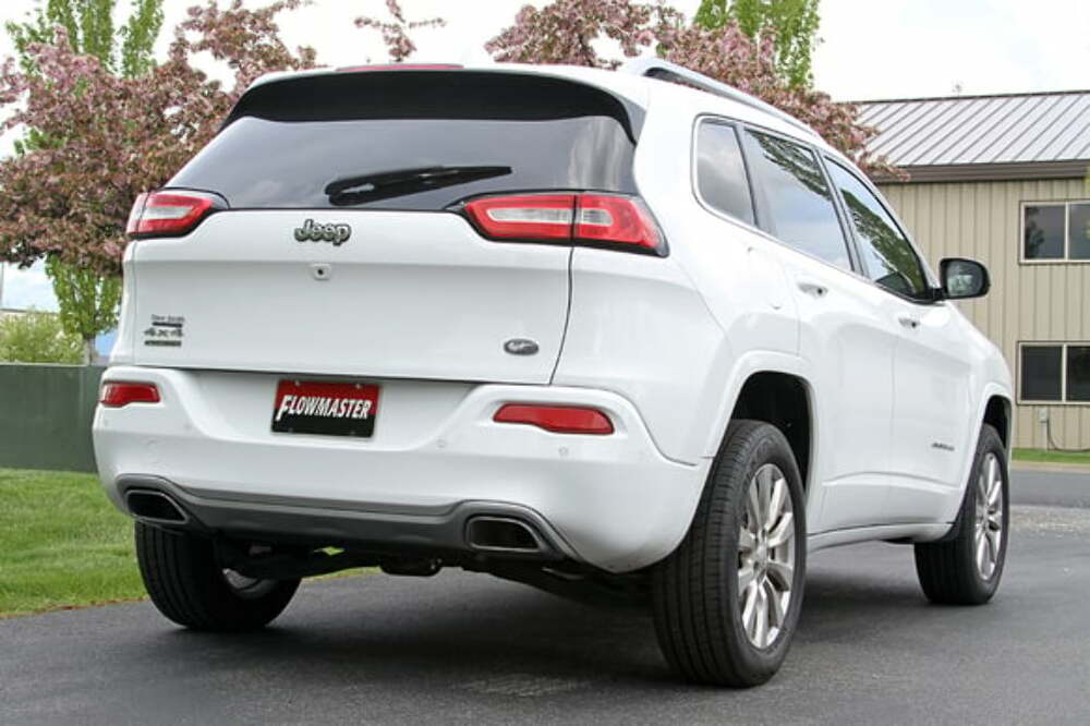 Fits 2014-2022 Jeep Cherokee 3.2L, 2.5 Exhaust System, 3.5 Tips, Dual-717810