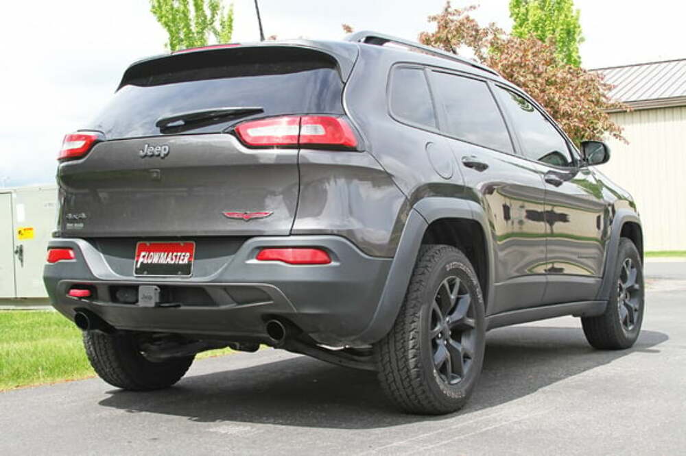 Fits 2014-2022 Jeep Cherokee 3.2L, 2.5 Exhaust System, 3.5 Tips, Dual-717810