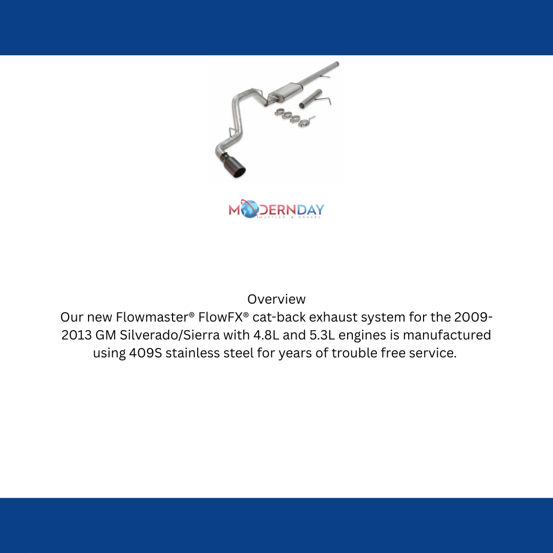 09-13 Chevy Silverado Exhaust System Cat-Back Flowmaster 717874