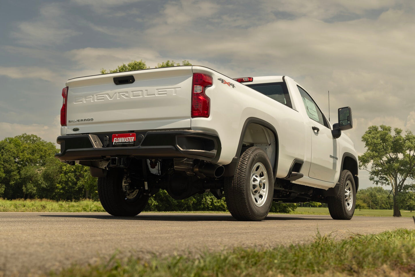 Fits 20-26 GM 2500HD/3500HD 6.6L Gas Eng FFX Cat-Back Single Exit Exhaust System