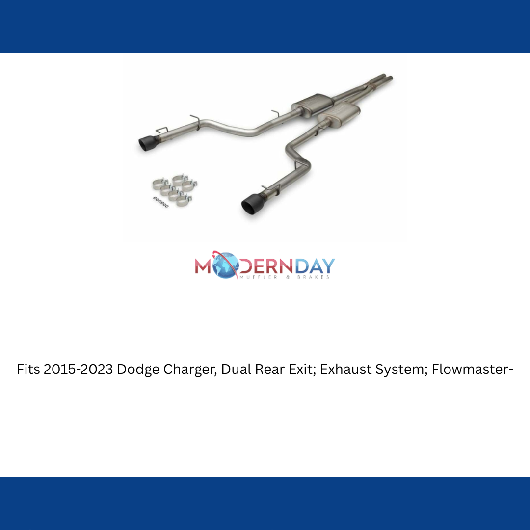 Fits 2015-2023 Dodge Charger, Dual Rear Exit; Exhaust System; Flowmaster-717996
