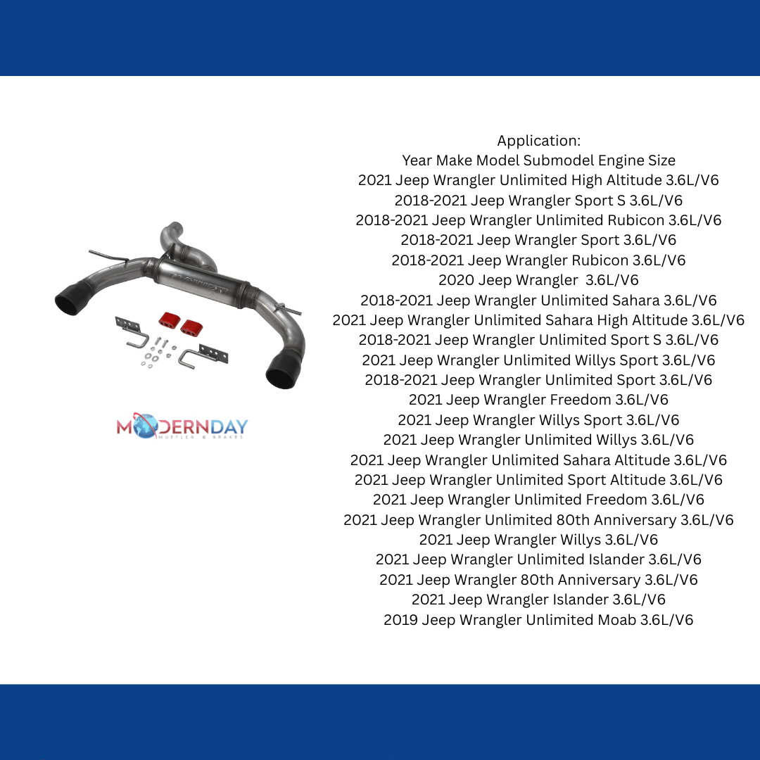 Fits Ford Bronco 2021-2022 Axle Back Exhaust System Dual Exit FlowFX 718123