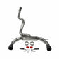 Fits 2021-2023 Ford Bronco 2.3/2.7L 3 Exhaust System, Dual Out Rear Exit 718146