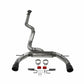 Fits 2021-2023 Ford Bronco 2.3/2.7L 3 Exhaust System, Dual Out Rear Exit 718146