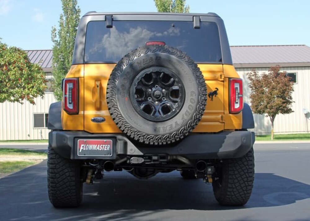 Fits 2021-2023 Ford Bronco 2.3/2.7L 3 Exhaust System, Dual Out Rear Exit 718146