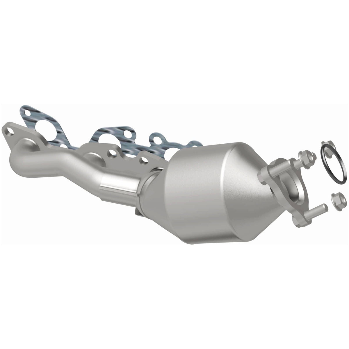 Catalytic Converter with Integrated Exhaust Manifold for HM Grade Federal / EPA Compliant Direct-Fit Manifold Catalytic
