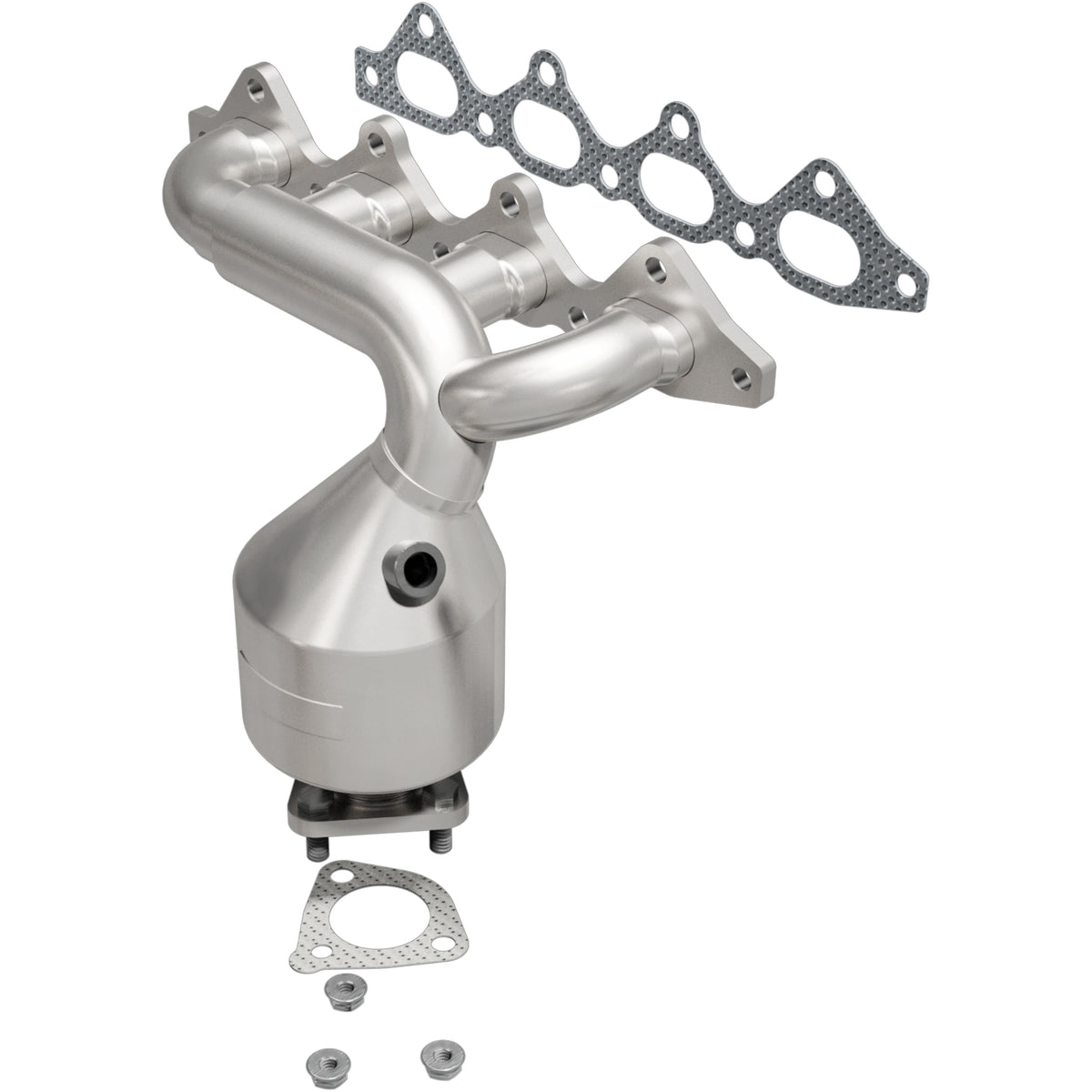 Catalytic Converter with Integrated Exhaust Manifold for HM Grade Federal / EPA Compliant Direct-Fit Manifold Catalytic