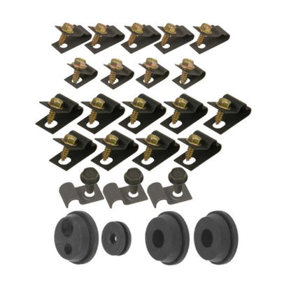 Fits 71-73 Mustang; 8 cylinder, Disc; Clip Kit-71Z-BF8DC - Fuel Line Clips Car Part People