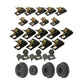 Fits 71-73 Mustang; 8 cylinder, Disc; Clip Kit-71Z-BF8DC
