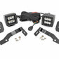 Fits Toyota Tacoma (2024) LED Light Kit; Ditch Mount; 2" Black Pair; Spot; 72101