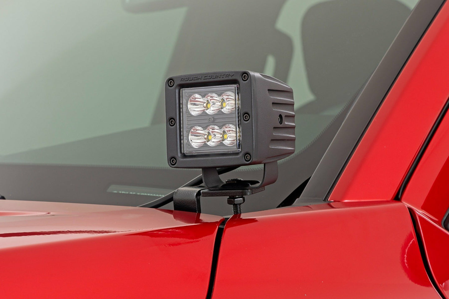 Fits Toyota Tacoma (2024) LED Light Kit; Ditch Mount; 2" Black Pair; Spot; 72101