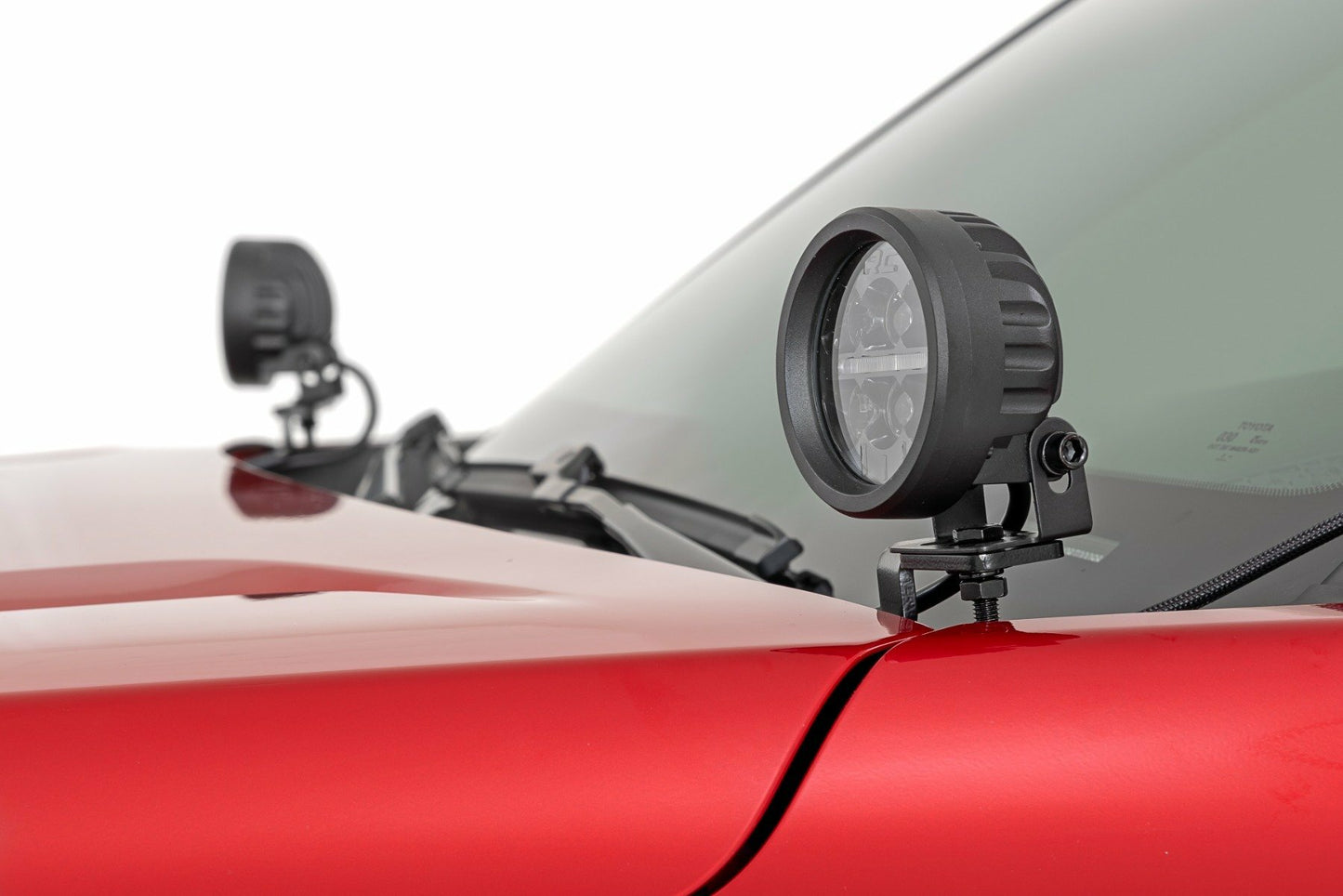 Fits Tacoma(2024) LED Light Ditch Mount Black Series Round 3.5" Amber DRL 72106