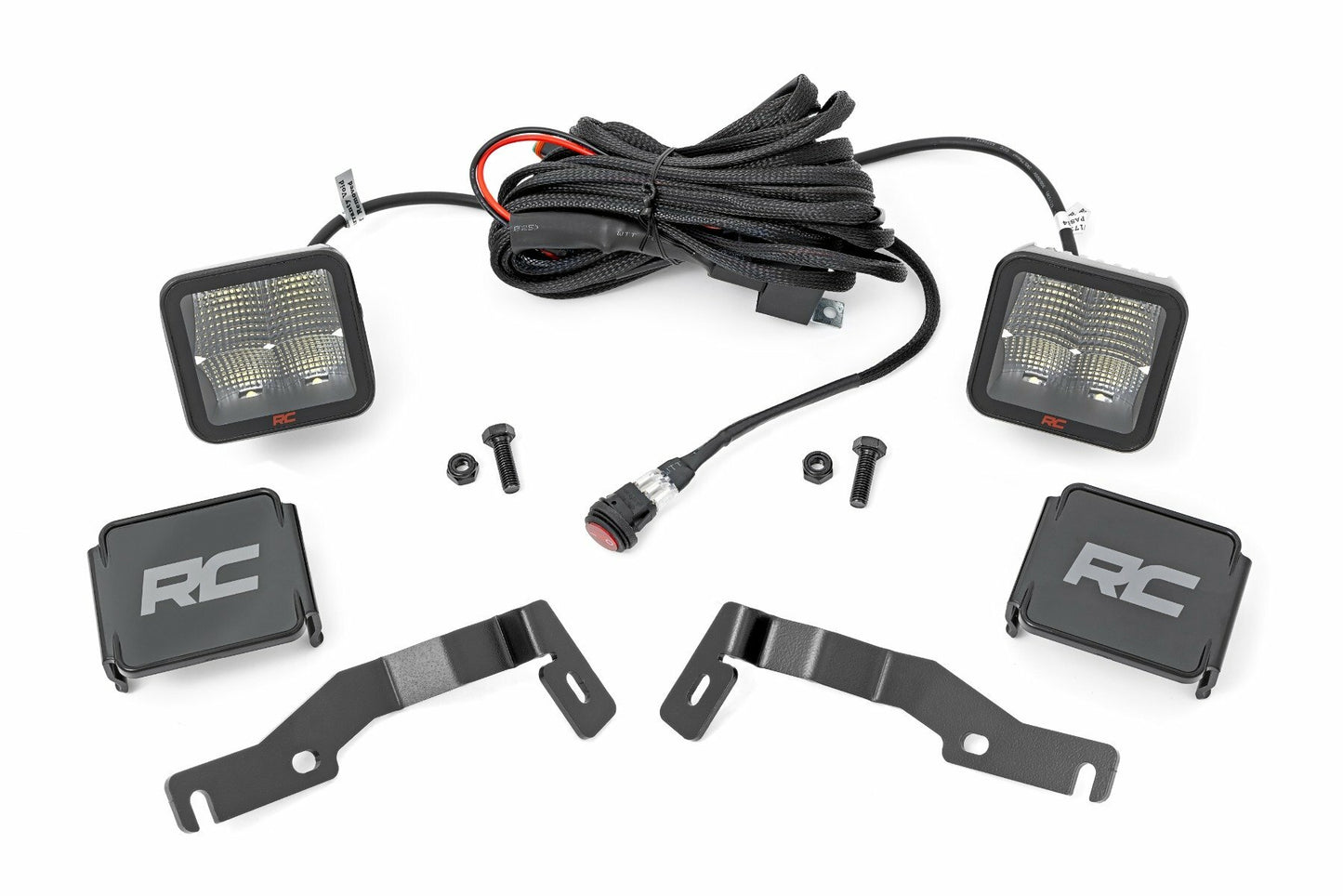 Fits Toyota Tacoma (2024) LED Light Kit Ditch Mount 2" Spectrum Pair Spot 72107