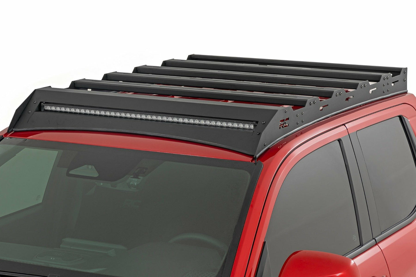Fits Toyota Tacoma 2WD/4WD (2024) Roof Rack; 40" Black LED; 72110