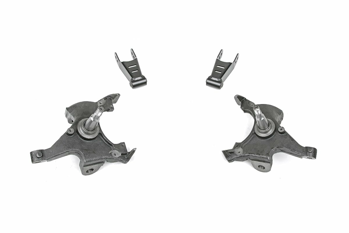 Fits Chevy C1500/K1500 Truck 2WD (1988-1999) Lowering Kit; 2 Inch FR & RR; 726